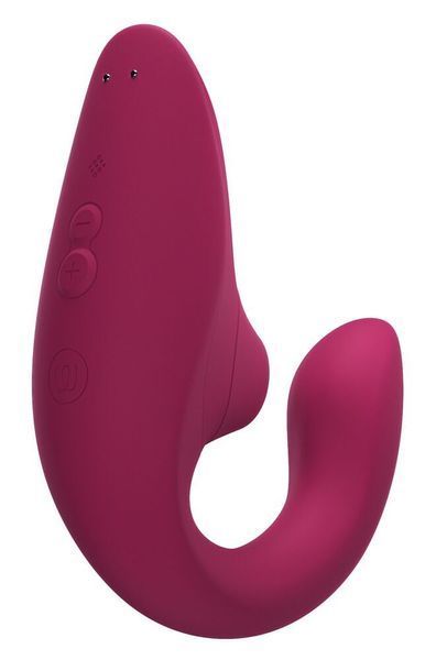 Вагинально-клиторальный стимулятор Womanizer Blend Vibrant Pink, вибрация + вакуум, 2 мотора SX2143 фото