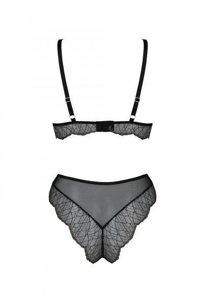 Комплект Passion AMBERLY SET black, L/XL, бралет і трусики бразиліана SX0464 фото