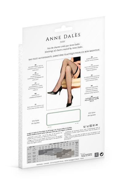 Панчохи Anne De Ales STELLA T2 Black SO1926 фото