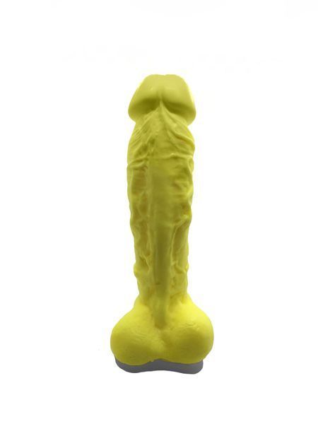 Крафтове мило-член із присоскою Чистий Кайф Yellow size XL, натуральне SO2770 фото