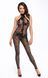 Бодистокинг Noir Handmade F315 Ego, M, black, прозрачный, верх халтер, молния на все тело SX0328 фото 1