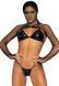 Комплект белья Leg Avenue Bikini top, g-string & shrug One size Black, фетиш-болеро, лиф, стринги SO8606 фото 1