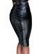 Юбка-карандаш со шнуровкой Noir Handmade F152 Powerwetlook pencil skirt, M, с мокрым эффектом SX0030 фото 1