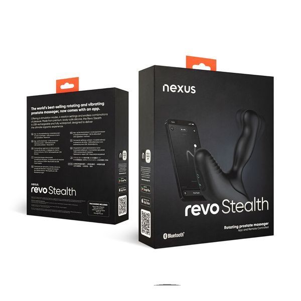 Смарт-массажер простаты Nexus Revo Stealth with APP, вибрация+ротация, пульт ДУ, до 10 часов работы SX2419 фото