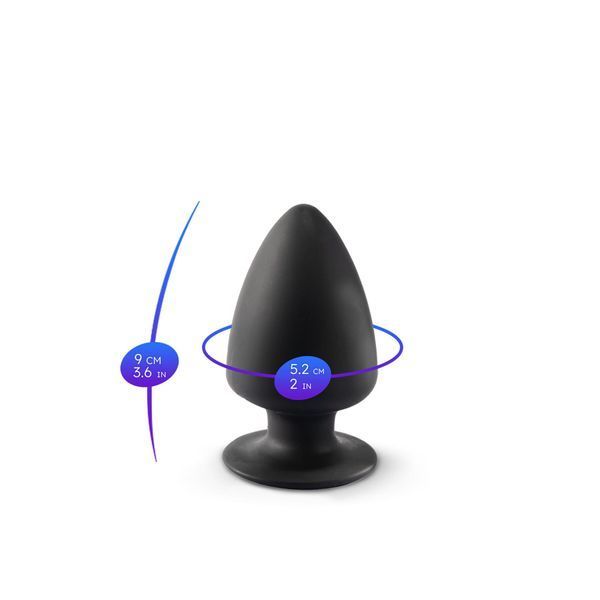 Анальная пробка SilexD (Model 1 size S) двухслойная, силикон+Silexpan, диаметр 5см SO2862 фото