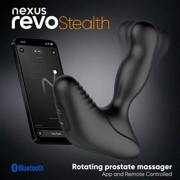 Смарт-массажер простаты Nexus Revo Stealth with APP, вибрация+ротация, пульт ДУ, до 10 часов работы SX2419 фото