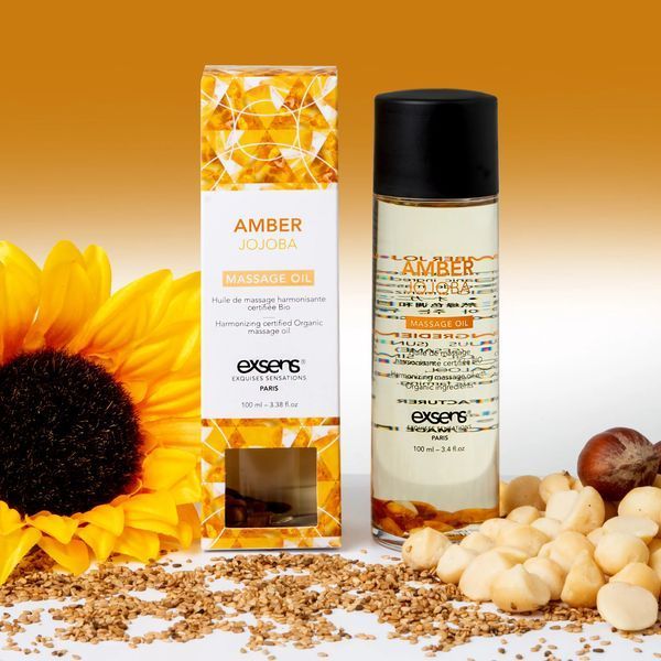 Массажное масло EXSENS Amber Jojoba (гармонизирующее с янтарем) 100мл, натуральное SO2369 фото