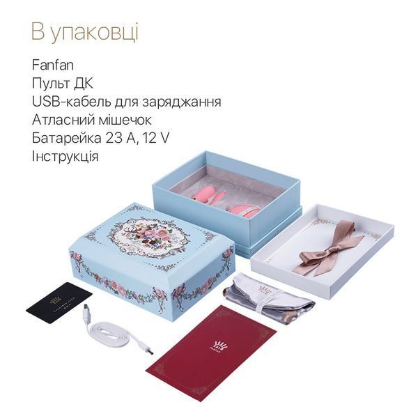 Смартвибратор для пар Zalo &mdash; Fanfan set Rouge Pink, пульт ДУ SO6672 фото