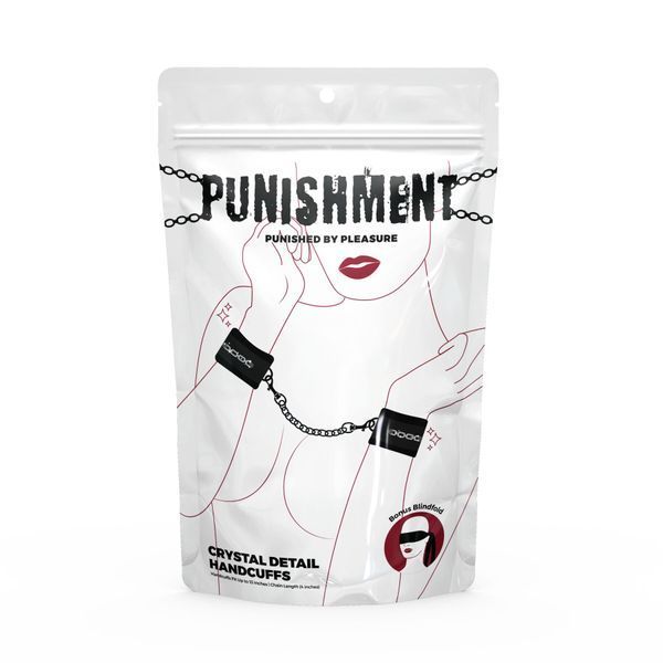 Наручники Punishment - Crystal Detail Handcuffs &ndash; Black SX2227 фото