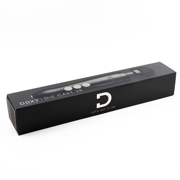 Вибромассажер DOXY Die Cast 3R - Matte Black, очень мощный, перезаряжаемый, металлический корпус SO8024 фото