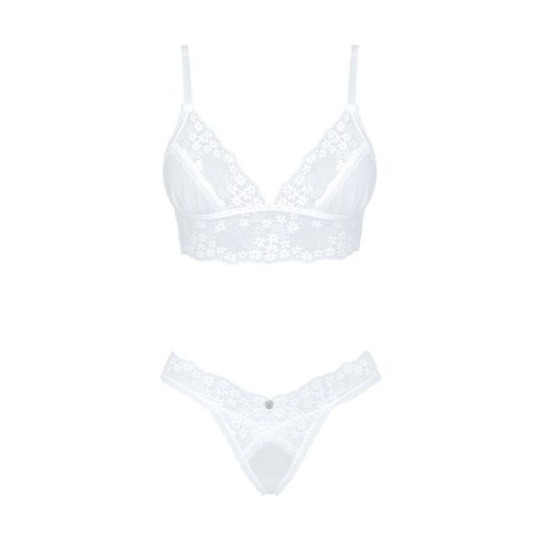 Эротический комплект Obsessive Heavenlly 2-pcs set XL/2XL, бюстгальтер и танга SO8174 фото