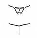 Трусики стринги из стреп Passion Exclusive ARMANDA THONG S/M, black PS26805 фото 5