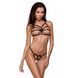 Трусики стринги из стреп Passion Exclusive ARMANDA THONG S/M, black PS26805 фото 1