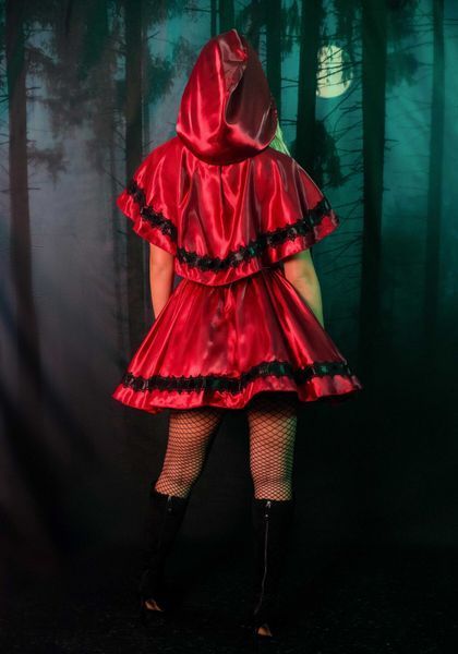 Еротичний костюм Червоної шапочки Leg Avenue Gothic Red Riding Hood M, сукня, накидка SO9123 фото