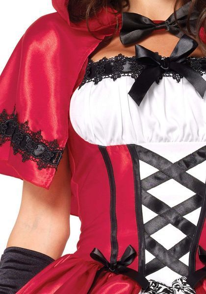 Еротичний костюм Червоної шапочки Leg Avenue Gothic Red Riding Hood M, сукня, накидка SO9123 фото