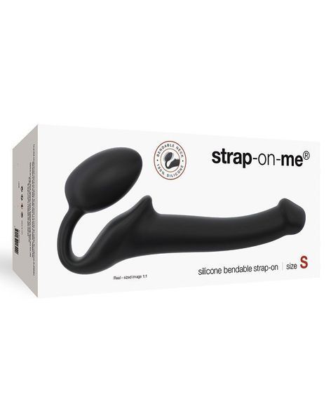 Безремневой страпон Strap-On-Me Black S, полностью регулируемый, диаметр 2,7см SO2710 фото