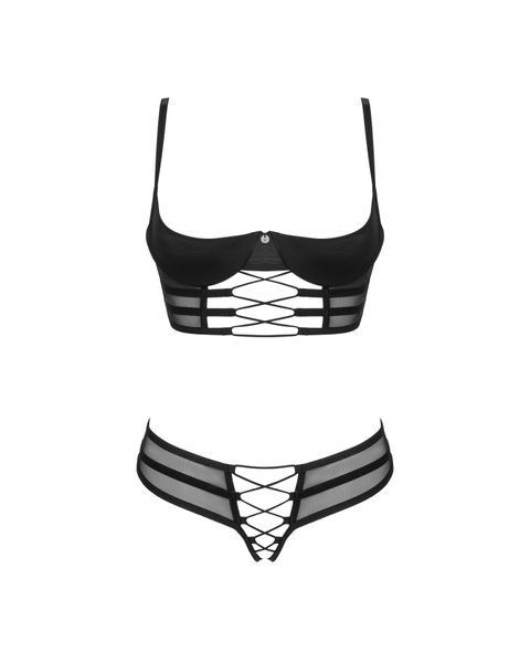 Комплект Obsessive Roxelia 2-pcs crotchless set M/L SO9072 фото