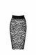 Спідниця Noir Handmade F302 Ambivalence, XL, black, мереживо, довжина за коліна, шнурівка ззаду SX0252 фото 6