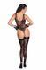 Боди Noir Handmade F242 Tulle body with patterned flock embroidery, M SX0152 фото 2