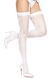 Чулки-сетка со швом сзади Leg Avenue Butterfly back seam thigh highs One size White SO8580 фото 3