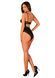 Прозрачное боди Obsessive Selinne teddy XL/2XL Black, мелкая сетка, двойные бретели SO8666 фото 7