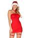 Сорочка Obsessive Kissmas chemise red L/XL SX1157 фото 1