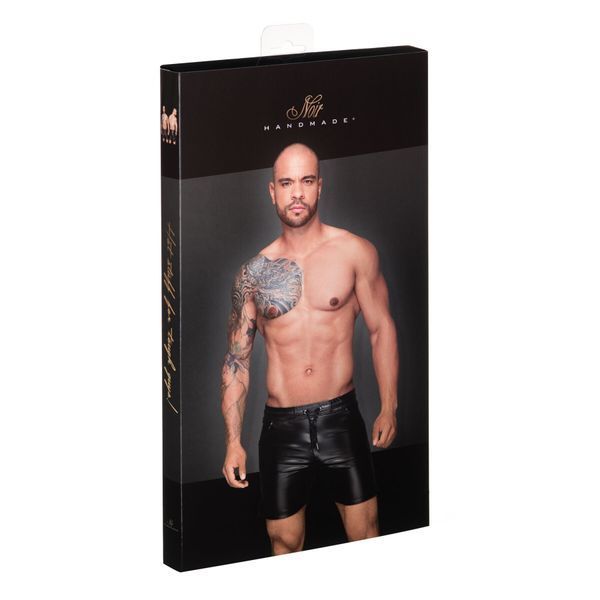 Чоловічі шорти з мокрим ефектом Noir Handmade H061 Powerwetlook shorts, M SX0104 фото