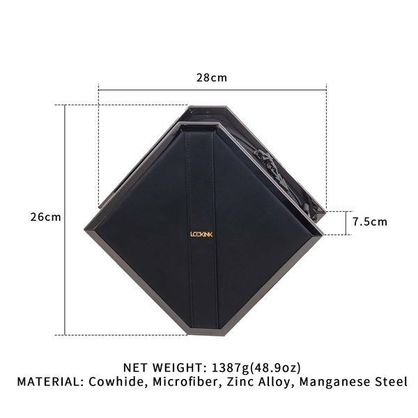 Сумка LOCKINK Mysterious Square Kink Bag - Black SX0843 фото