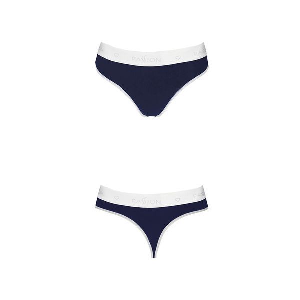 Спортивные трусики-стринги Passion PS007 PANTIES XL, navy blue SO4254 фото