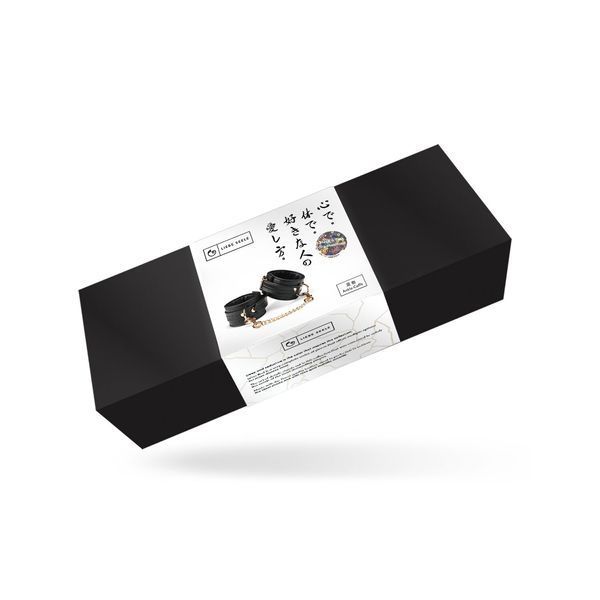 Поножи Liebe Seele Black Organosilicon Anklecuffs, экокожа SO9486 фото