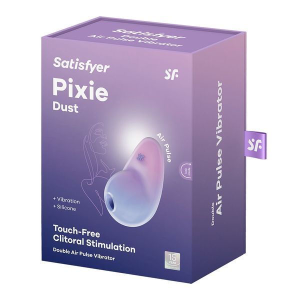 Вакуумный стимулятор с вибрацией Satisfyer Pixie Dust Violet/Pink SO8972 фото