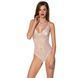 Боди с ажурным декором и открытым шагом Passion URSULA BODY S/M, white SO5833 фото 1