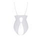 Боди с ажурным декором и открытым шагом Passion URSULA BODY S/M, white SO5833 фото 4