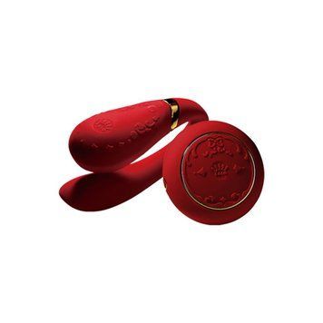 Смартвибратор для пар Zalo &mdash; Fanfan set Bright Red, пульт ДУ SO6673 фото