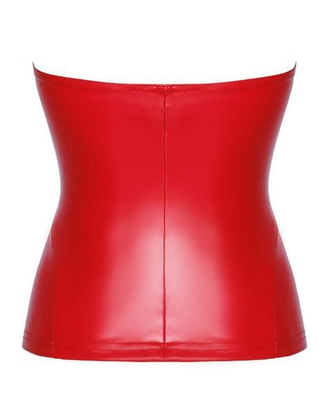 Корсет Noir Handmade F355 Red powerwetlook corset - M SX2024 фото