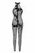 Бодистокинг Noir Handmade F315 Ego, L, black, прозрачный, верх халтер, молния на все тело SX0329 фото 5