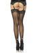 Чулки со швом и стразами Leg Avenue Stockings Rhinestone backseam, кружевная резинка, one size SO7915 фото 1