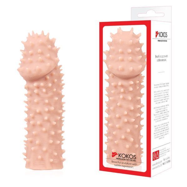 Насадка на член Kokos Extreme Sleeve ES.07 размер M, утолщающая, стимуляция точки G SO1817 фото