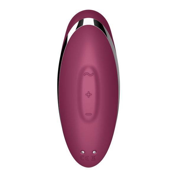 Вибростимулятор-пульсатор Satisfyer Tap & Climax 2 Red, эффект постукивания пальцем SX2185 фото