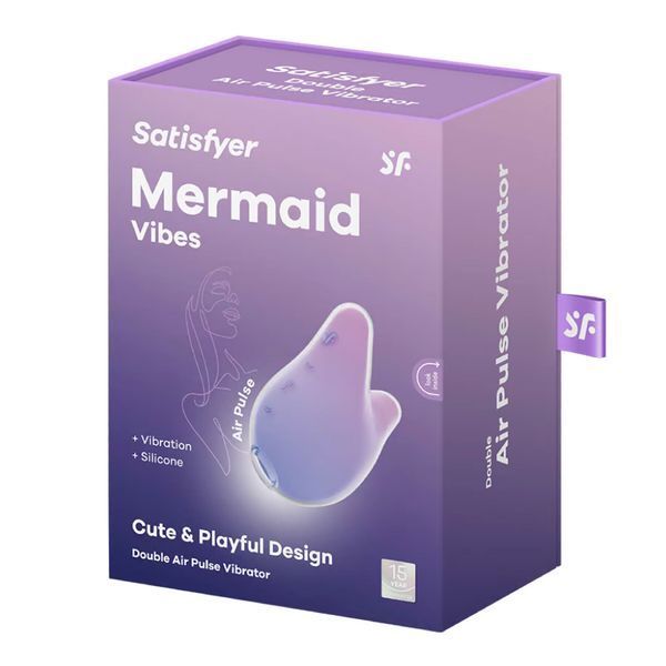Вакуумный клиторальный стимулятор Satisfyer Mermaid Vibes Violet/Pink, 2 мотора SX1219 фото