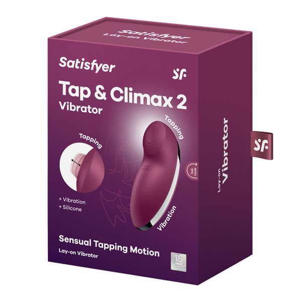 Вибростимулятор-пульсатор Satisfyer Tap & Climax 2 Red, эффект постукивания пальцем SX2185 фото