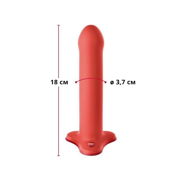 Фаллоимитатор Fun Factory MAGNUM, оранжевый, очень гибкий, длина 18,3 см, диаметр 3,7 см SX0985 фото