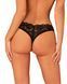 Кружевные стринги Obsessive Donna Dream crotchless thong M/L Black, открытый доступ SO8643 фото 2