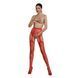 Эротические колготки-бодистокинг Passion ECO S001 red, с доступом, декор бабочки, подвязки SO7085 фото 3