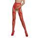 Эротические колготки-бодистокинг Passion ECO S001 red, с доступом, декор бабочки, подвязки SO7085 фото 1