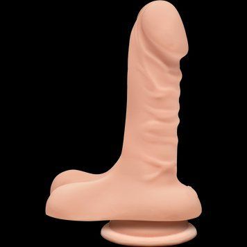 Фаллоимитатор Doc Johnson The D - Super D - 6 Inch With Balls - ULTRASKYN - White, диаметр 3,8см SO1570 фото