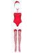 Боди Obsessive Kissmas teddy red L/XL (мятая упаковка!!!) SX1153-R фото 4