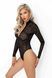 Боди под леопард Noir Handmade F287 Leopard flock bodysuit with long sleeves, XL, длинный рукав SX0180 фото 2