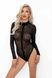Боди под леопард Noir Handmade F287 Leopard flock bodysuit with long sleeves, XL, длинный рукав SX0180 фото 1