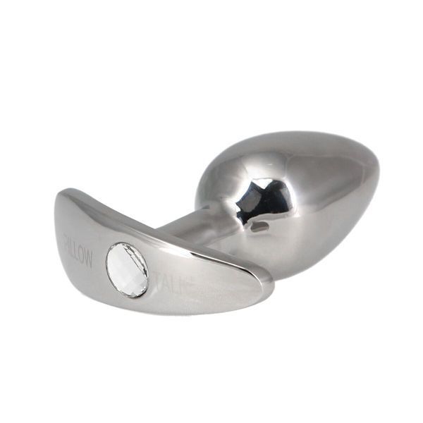 Анальная пробка Pillow Talk Sneaky Luxurious Stainless Steel Anal Plug с кристаллом Swarovski SO7753 фото